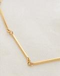 Long Perfect Bar Link Necklace 18K Gold