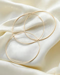 Amazing Faceted Round Vintage Bangles 14K Gold 1970s
