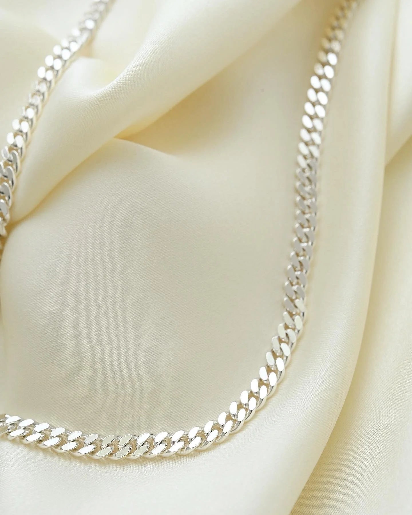 Danish Radiant Vintage Sterling Silver Curb Chain
