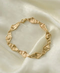 Beautiful Swedish Nugget Bracelet 18K Gold 1976