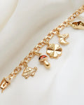 Special Mid Century 10 Charm Bracelet 18K Gold 1959