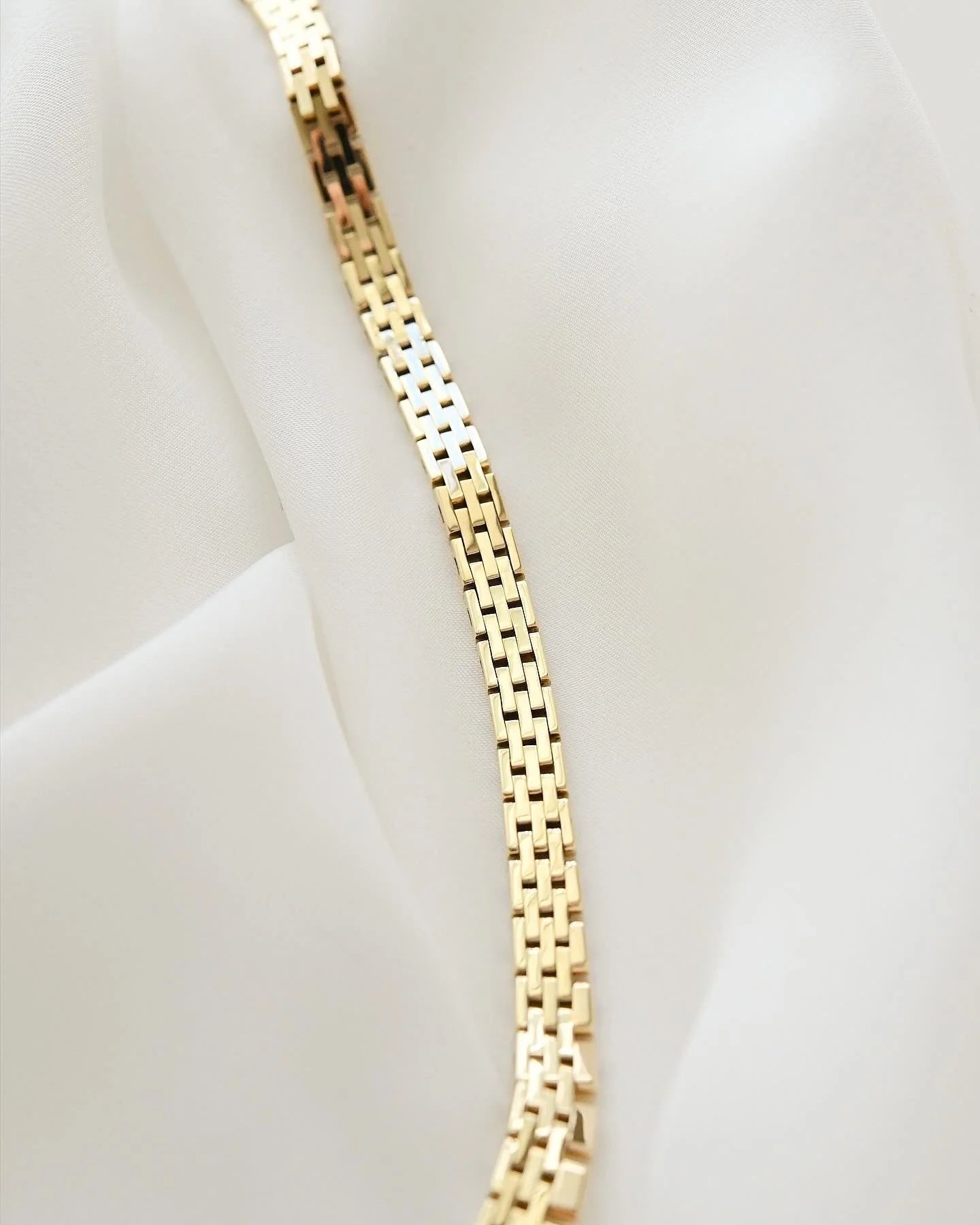 Superb 30 Grams Danish Vintage Mid Century Necklace 14K Gold 1970s