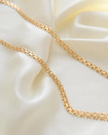 Glowing Beautiful Star Link Necklace by BE Franzen 18K Gold 1961