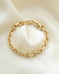 Classic Chunky Monkey Vintage Anchor Bracelet 14K Gold