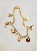 The Cutest of Cutest Charm Bracelet 18K Gold Vintage Sweden 1960s