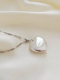The Cutest Vintage Silver Puffy Silver Heart Locket Pendant