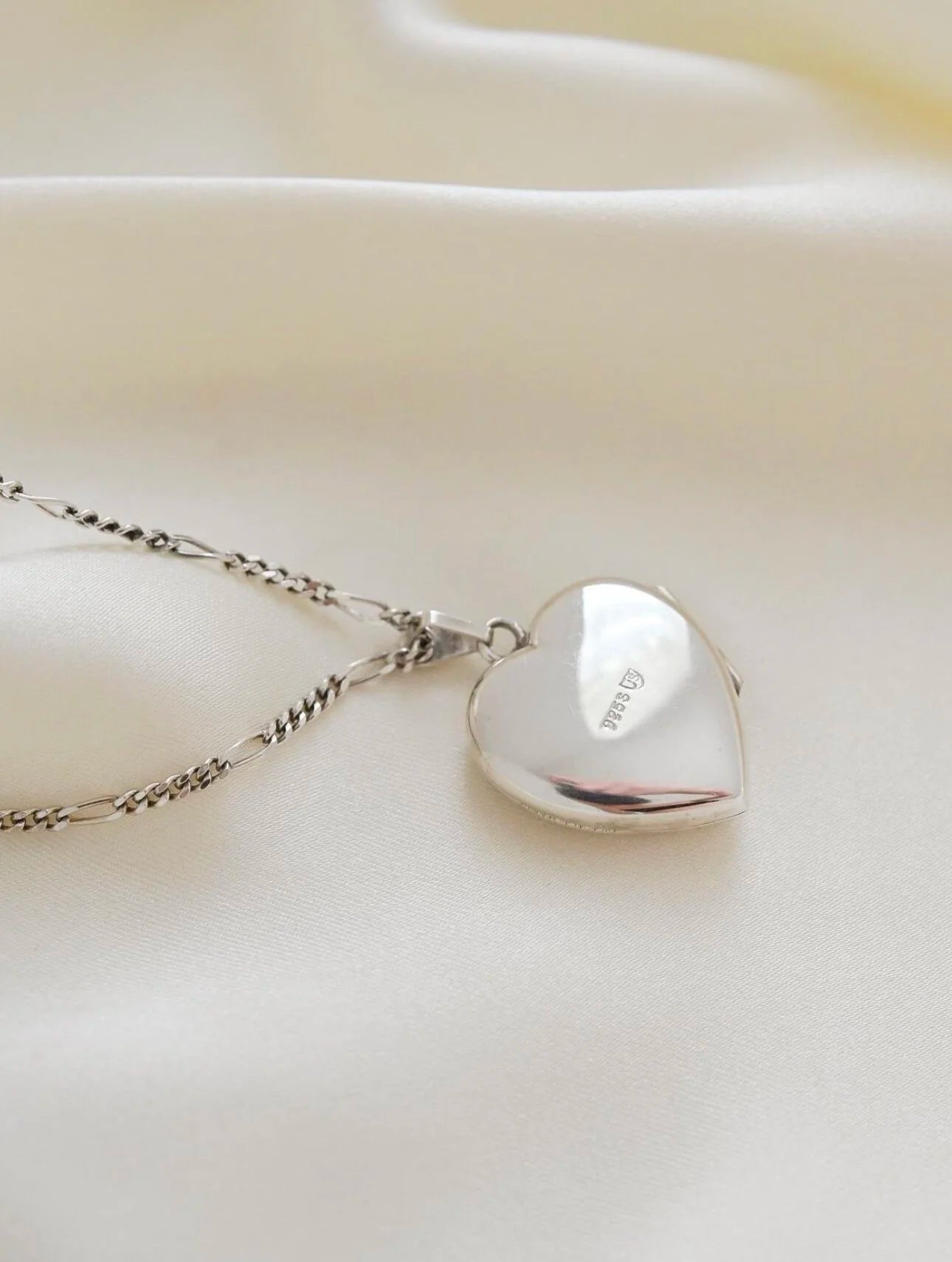 The Cutest Vintage Silver Puffy Silver Heart Locket Pendant