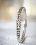Special Danish 1.20ct Diamond Bracelet 18K White Gold 26grams