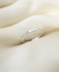 Beautiful Swedish Vintage Diamond Band 18K White Gold