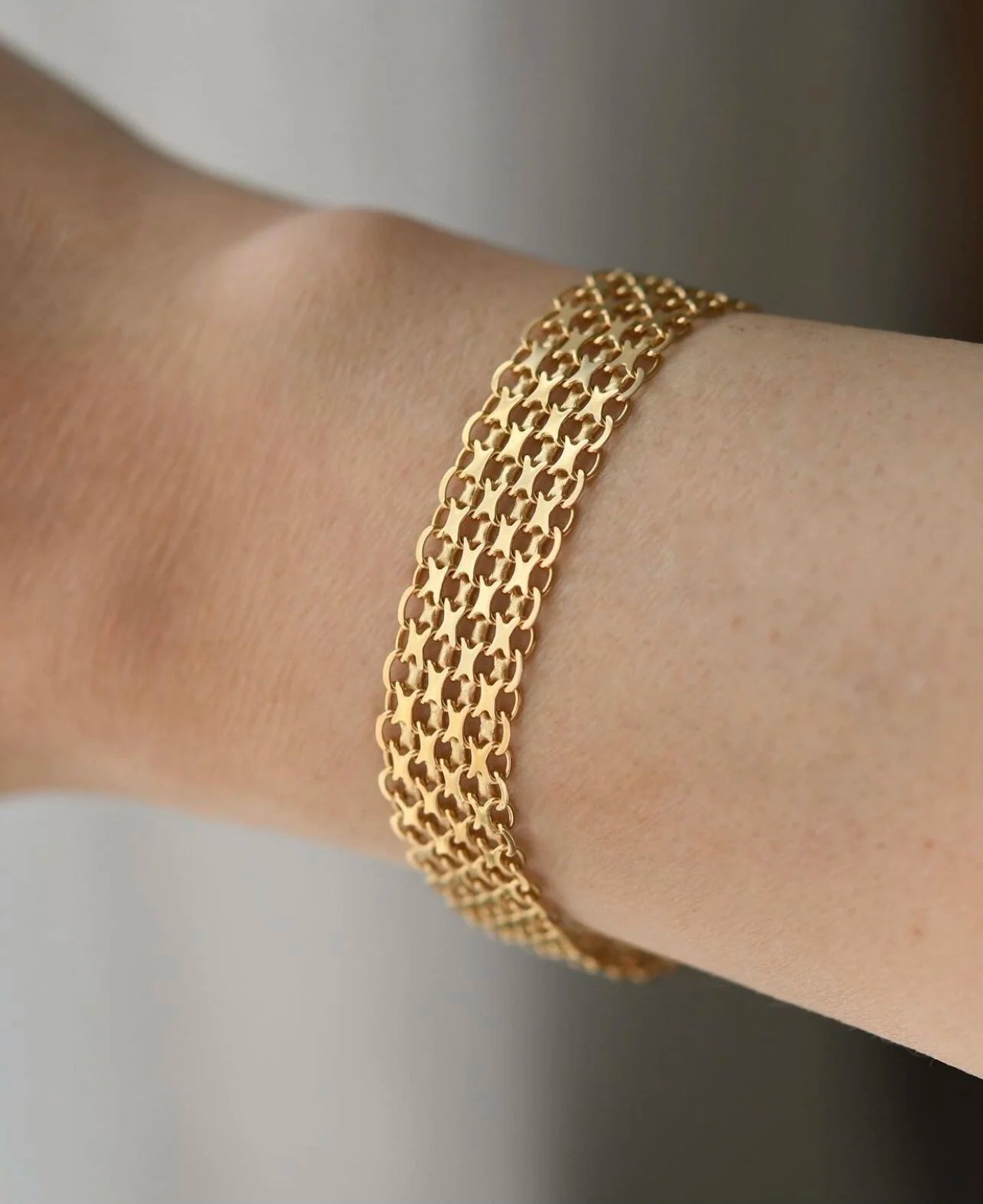 Sublime X link Bracelet 18K Gold 1954