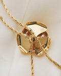 Unique Italian Rose Pendant Necklace 18K Gold