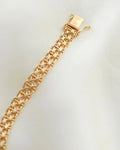 Star Link Bracelet Vintage Sweden 1965 18K Gold