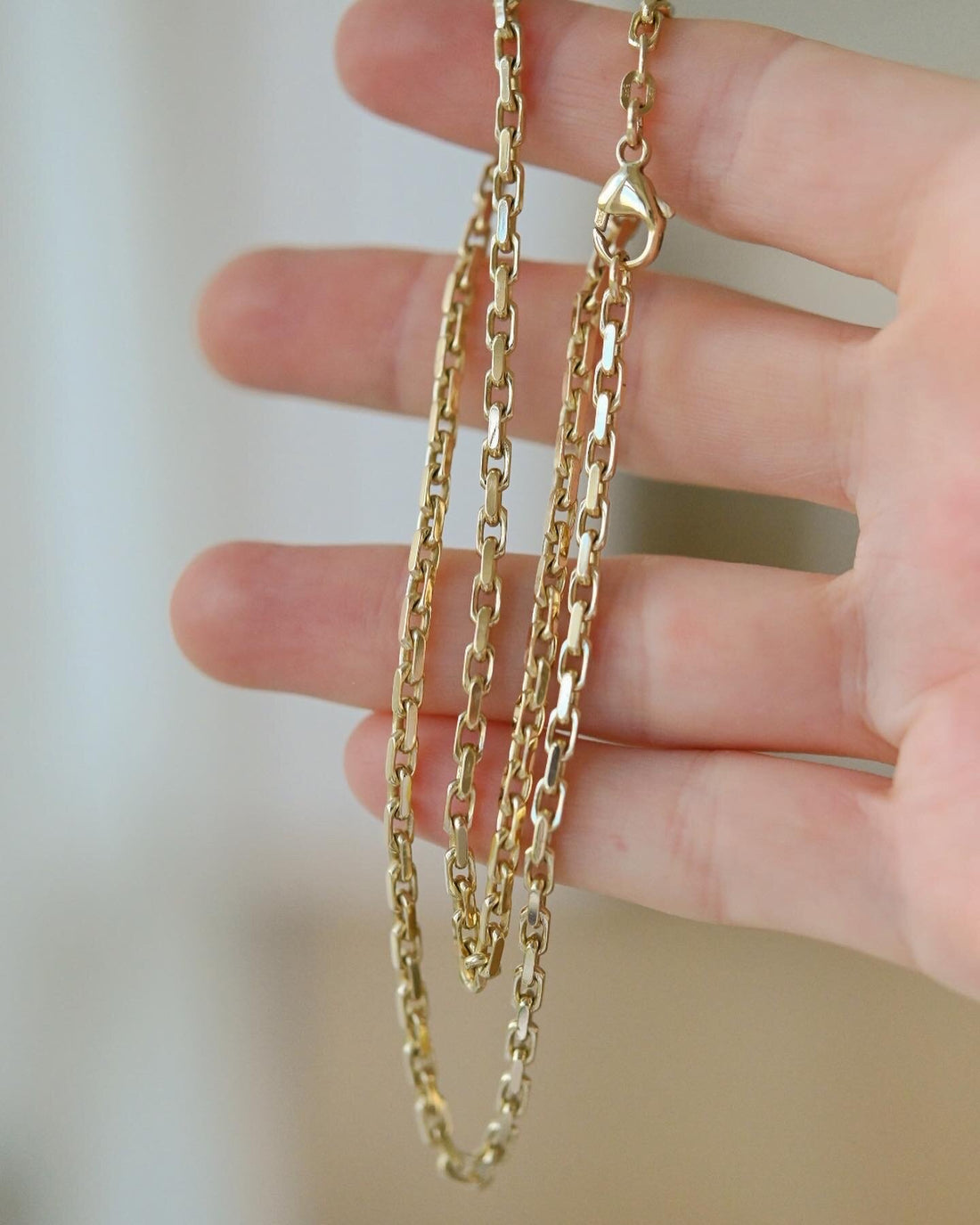 Beautiful Chunky Biker Link Chain 14K Gold