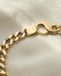 Chunky Vintage Curb Link Bracelet 18K Gold