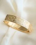 Divine Engraved Bangle 18K Gold 1932