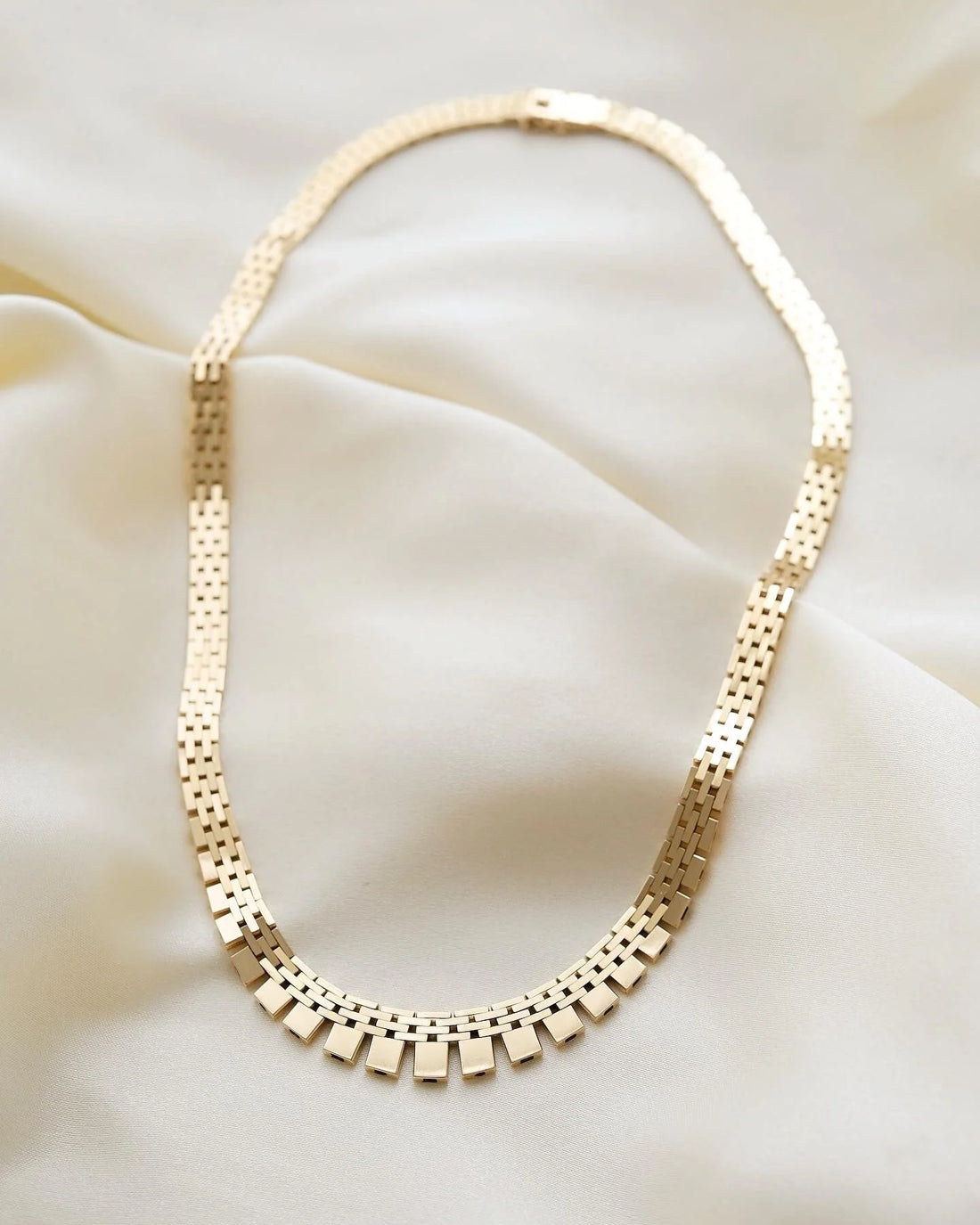 Danish Vintage Cleopatra Necklace 14K Gold 1970