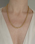 Radiant Chunky Vintage Anchor Link 14K Gold