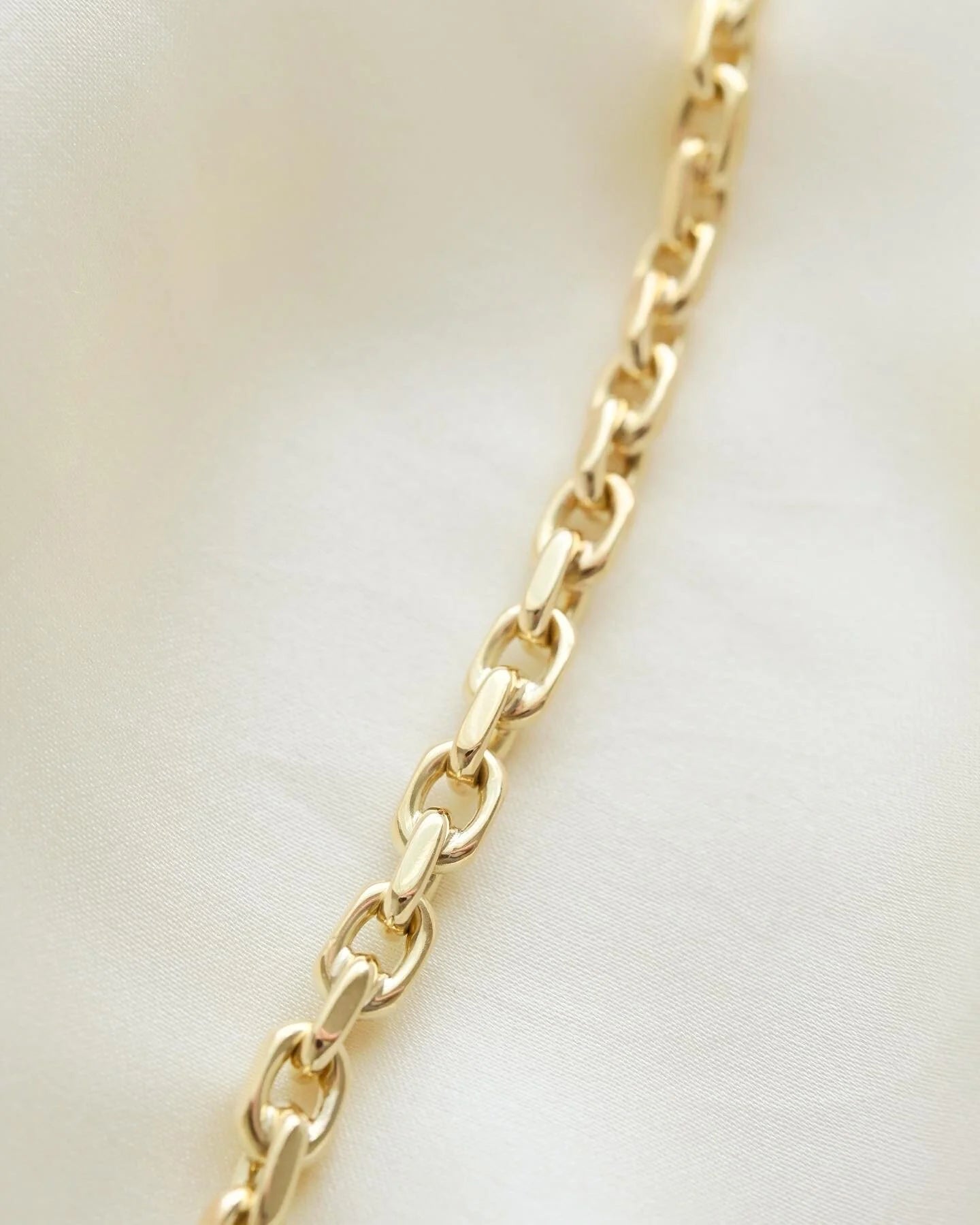 Beautiful Danish Vintage Anchor Bracelet 14K Solid Gold
