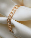 Beautiful Small Sized Engraved Antique Bracelet 18K Gold