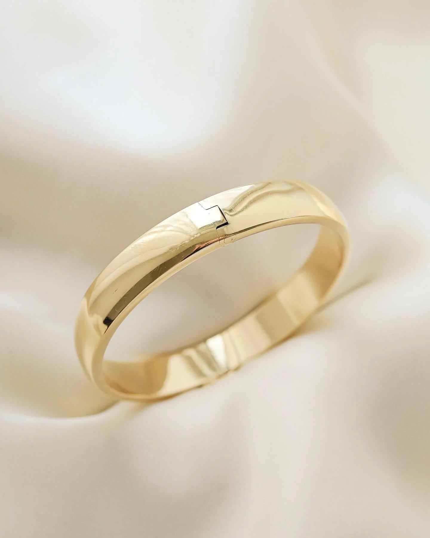 High Shine Danish Vintage Bangle 14K Gold