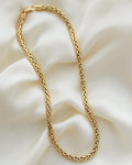 Amazing Sexy Jumbo Wheat Link Chain 18K Gold 1980s
