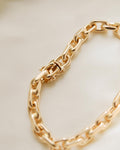 Big Fat Biker Link Bracelet Danish Vintage 38 Grams 14K Gold
