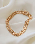Stunning Swedish Link Bracelet Fully Hallmarked 18K Gold 1968