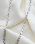 Rare White Gold Bismarck Necklace 14K White Gold 1960