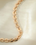 Amazing Rare 10.4 Inches Rose Gold Watch Chain 18K Gold