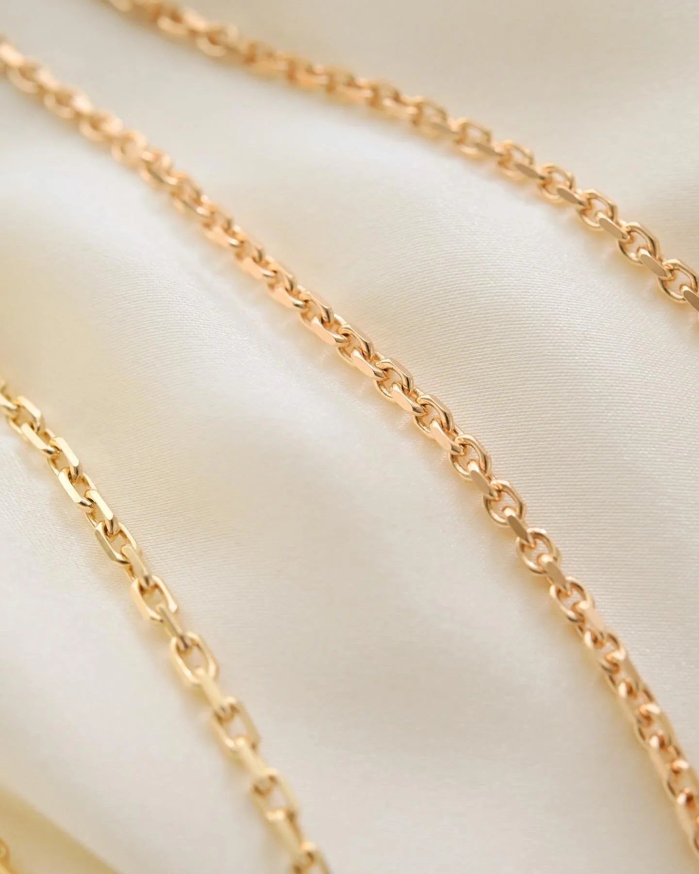 Italian Vintage Biker Chain 18K Rose Gold