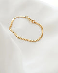 Special Antique Swedish Watch Chain Bracelet w Full Hallamarks 18K Gold 1885