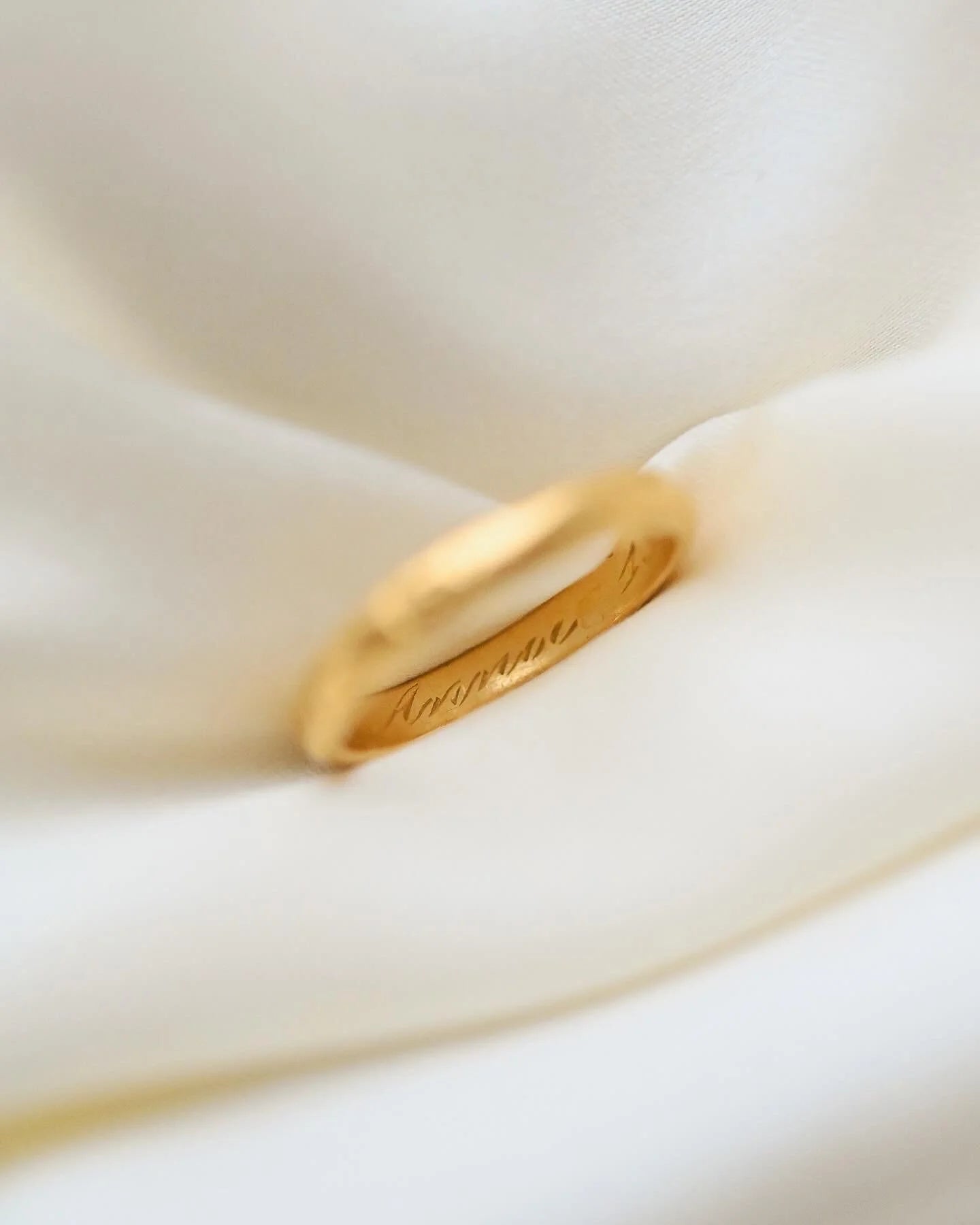 Antique 125 Year Old Ring Annie/Anne/Anna 1919 23K Gold