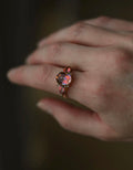 Dreamy Vintage Mood Ring w Mystic Topaz 14K Gold