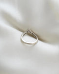 Personal Colelction Diamond Ring w Baguette and Peruzzi Cut 14K White Gold