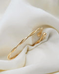Sublime Danish Twisted Vintage Bangle 18K Gold