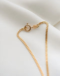 Two-in-One Long Vintage Curb Chain 18K Gold Italian Vintage