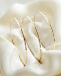 Amazing Faceted Round Vintage Bangles 14K Gold 1970s