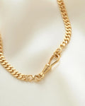 Rare Long 18K Solid Gold Antique Curb Link Chain Beg 1900s