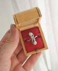 Antique Art Deco Old Cut Diamond Ring Silver and Gold