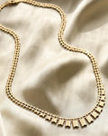 Vintage Fancy Link Chain 14K Gold 1960s