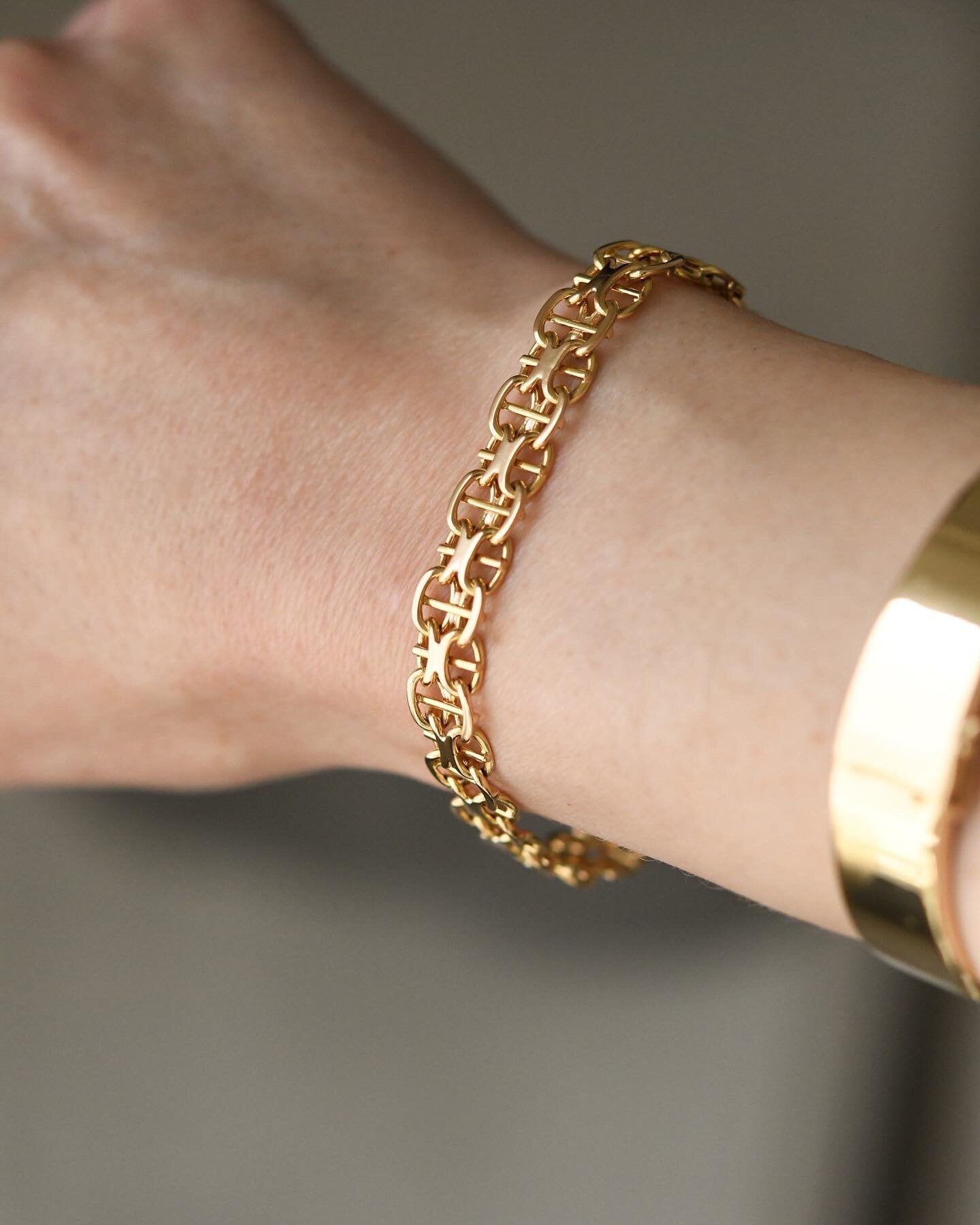 Gorg Swedish X-link Bracelet 18K Gold 1971