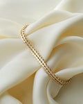 Perfect Vintage Geneva Link Bracelet 14K Gold 1960s