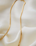 Super Substantial Long Vintage Box Chain 18K Gold 1970