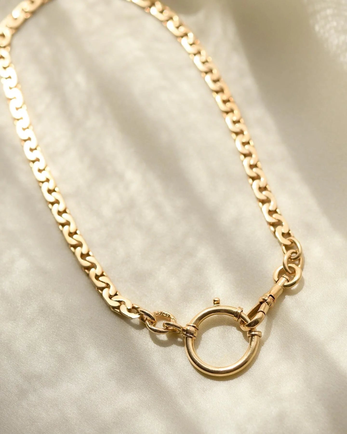 10.6 inches Antique Watch Chain 18K Gold 1927