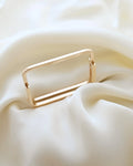 Perfect Scupltural Danish Vintage Bangle By Jørgen Rasmussen 14K Gold 1970s