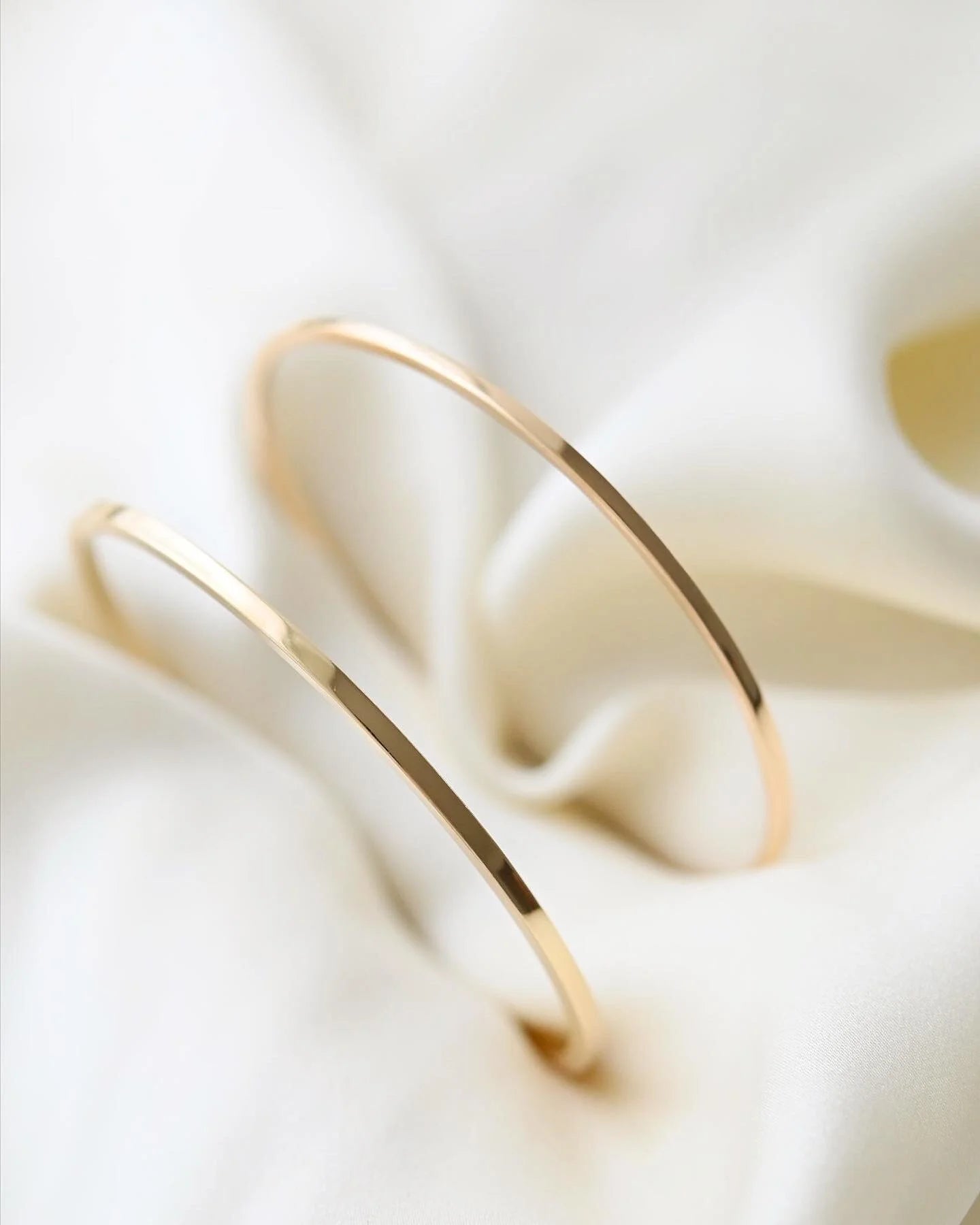 Selling Seperately! Timeless, Perfect Danish Vintage Bangles 14K Gold 1960s