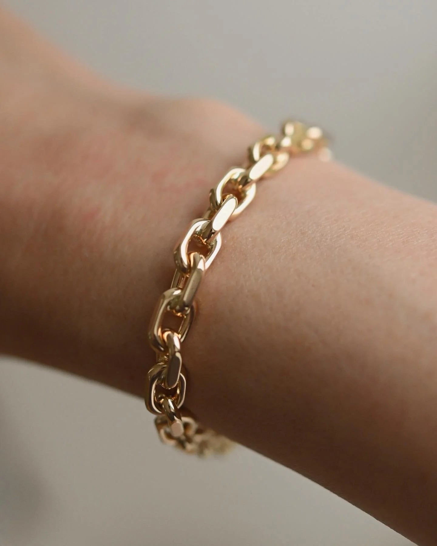 Big Fat Biker Link Bracelet Danish Vintage 38 Grams 14K Gold