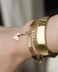 Beautiful 1942 18K Gold Curb Bracelet