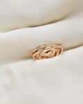 Rare Vintage Puzzle Ring Size 9.25 US 18K Rose Gold