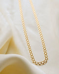 Radiant Vintage Star Link Necklace 18K Gold 1969
